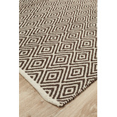 Network Rugs Dark Chocolate Diamond Modern Flatweave Rug