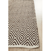 Network Rugs Dark Chocolate Diamond Modern Flatweave Rug