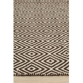 Network Rugs Dark Chocolate Diamond Modern Flatweave Rug