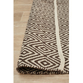 Network Rugs Dark Chocolate Diamond Modern Flatweave Rug