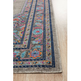 Network Rugs Grey Power Loomed Distressed Modern Rug