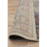 Network Rugs Grey Power Loomed Distressed Modern Rug
