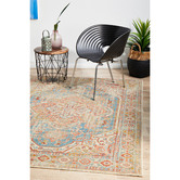Network Rugs Blue Power-Loomed Rug