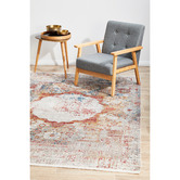 Network Rugs Terracotta Bamboo Silk &amp; Acrylic Rug