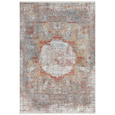 Network Rugs Terracotta Bamboo Silk &amp; Acrylic Rug