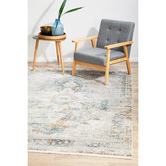 Network Rugs Blue Bamboo Silk &amp; Acrylic Rug