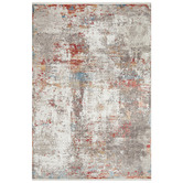 Network Rugs Grey Bamboo Silk &amp; Acrylic Rug