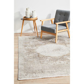 Network Rugs Stone Bamboo Silk &amp; Acrylic Rug