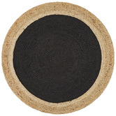 Network Rugs Jute Natural Black Rug