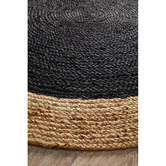 Network Rugs Jute Natural Black Rug