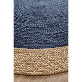 Network Rugs Jasmine Round Navy Rug