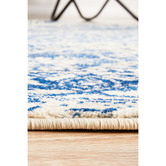 Network Rugs Bone, White &amp; Navy Round Art Moderne Cezanne Rug