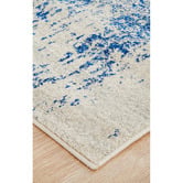 Network Rugs Bone, White &amp; Navy Art Moderne Cezanne Runner