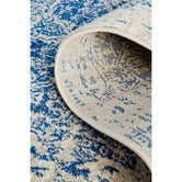 Network Rugs Bone, White &amp; Navy Art Moderne Cezanne Runner