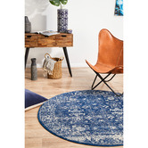 Network Rugs Navy &amp; Round Art Moderne Matisse Rug