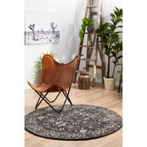 Network Rugs Charcoal &amp; Round Art Moderne Cezanne Rug