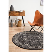Network Rugs Charcoal &amp; Round Art Moderne Cezanne Rug