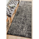 Network Rugs Charcoal Art Moderne Cezanne Runner