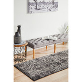 Network Rugs Charcoal Art Moderne Cezanne Runner