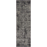 Network Rugs Charcoal Art Moderne Cezanne Runner