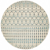 Network Rugs Round Bone White Moderne Salon Rug