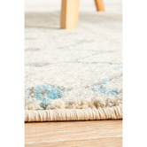 Network Rugs Round Bone White Moderne Salon Rug