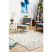Network Rugs Bone &amp; White Art Moderne Salon Rug