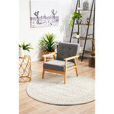 Network Rugs Silver &amp; Round Art Moderne Vera Rug