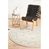 Network Rugs Bone White &amp; Round Art Moderne Vera Rug