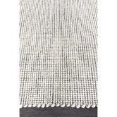 Network Rugs Black &amp; White Felted Wool Scandi Rug