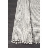 Network Rugs Black &amp; White Felted Wool Scandi Rug