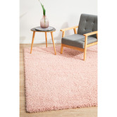 Network Rugs Pink Ultra Plush Modern Shag Rug