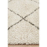 Network Rugs Natural Tan &amp; Brown Nahla Fringed Moroccan Rug