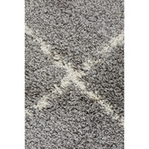 Network Rugs Silver &amp; Ivory Nahla Fringed Moroccan Rug