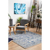 Network Rugs Blue Art Moderne Lalique Rug | Temple & Webster