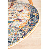 Network Rugs Ivory &amp; Round Art Moderne D&#039;Or Rug