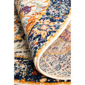 Network Rugs Ivory &amp; Round Art Moderne D&#039;Or Rug