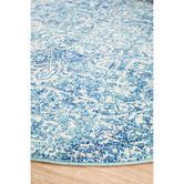 Network Rugs Blue Round Art Moderne Cezanne Rug
