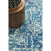 Network Rugs Blue Round Art Moderne Cezanne Rug