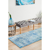 Network Rugs Blue Art Moderne Cezanne Runner