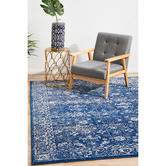 Network Rugs Navy Art Moderne Matisse Rug | Temple & Webster