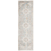 Network Rugs Floral Bamboo Silk &amp; Acrylic Runner