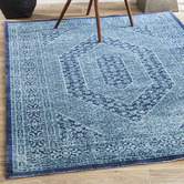 Network Rugs Blue Eternal Cotton-Blend Rug