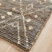 Network Rugs Grey Kenya Hand Made Jute Tribal Rug