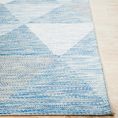 Network Rugs Blue Terrace Geometric Flat-Woven Indoor/Outdoor Rug