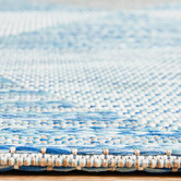 Network Rugs Blue Terrace Geometric Flat-Woven Indoor/Outdoor Rug