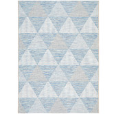 Network Rugs Blue Terrace Geometric Flat-Woven Indoor/Outdoor Rug