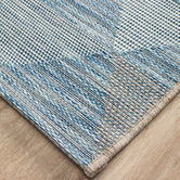 Network Rugs Blue Terrace Geometric Flat-Woven Indoor/Outdoor Runner