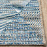 Network Rugs Blue Terrace Geometric Flat-Woven Indoor/Outdoor Runner