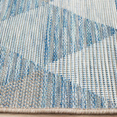 Network Rugs Blue Terrace Geometric Flat-Woven Indoor/Outdoor Runner
